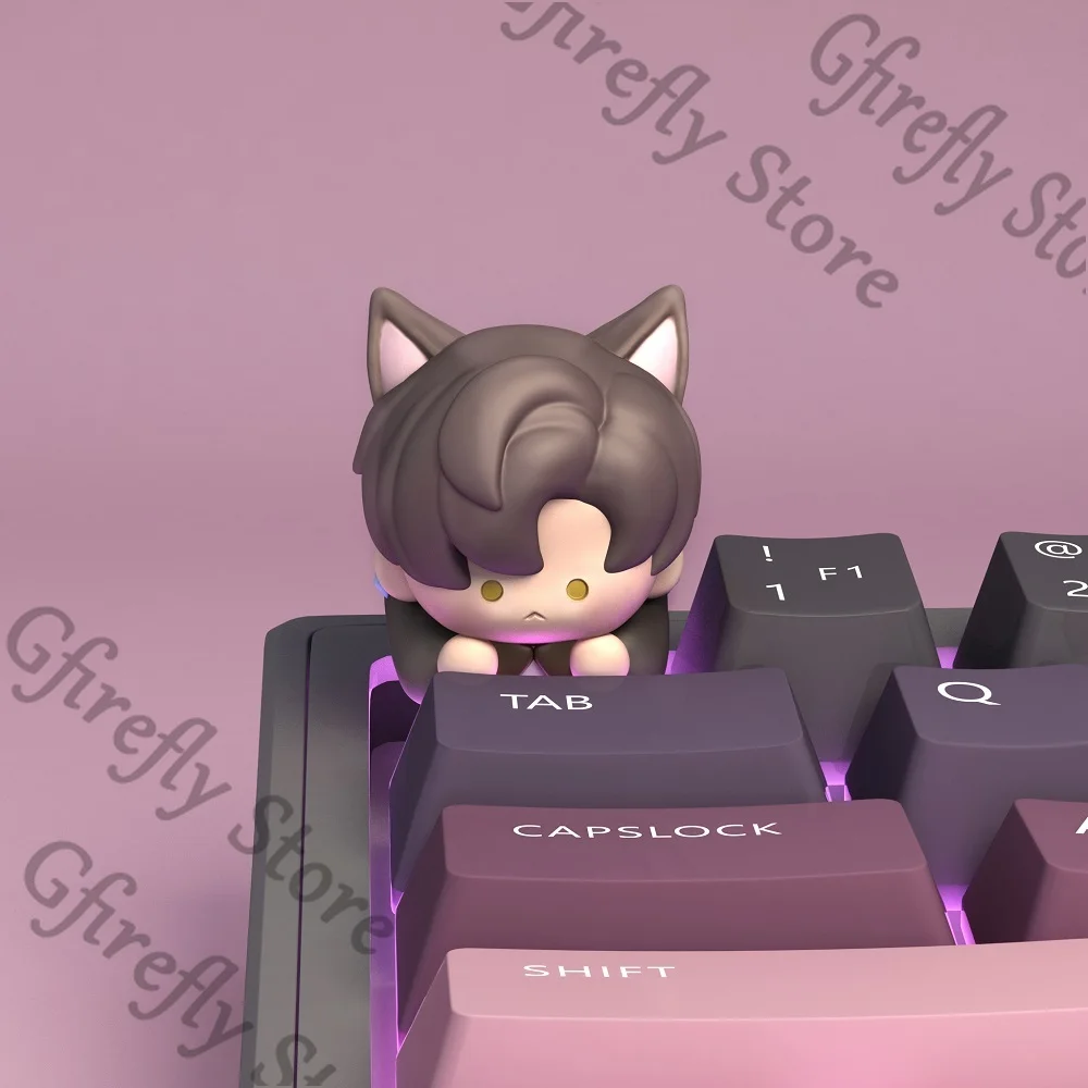 Keyboard Cap Sylus Anime Stereo Rafayel Resin Love and Deepspace Keycap Cute Computer Kforce Creativity Colleagues Caleb Gift