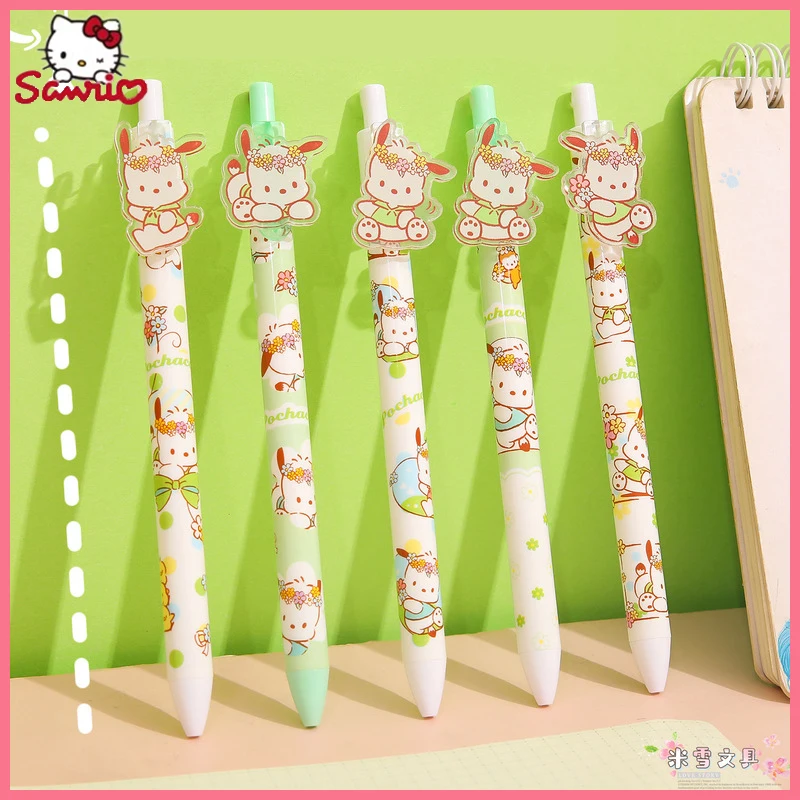 

Stationery Pochacco Patch Press Neutral Pen High Appearance Level Signature Pen Cartoon Sanrio Quick-Dry St Pen Students Gifts