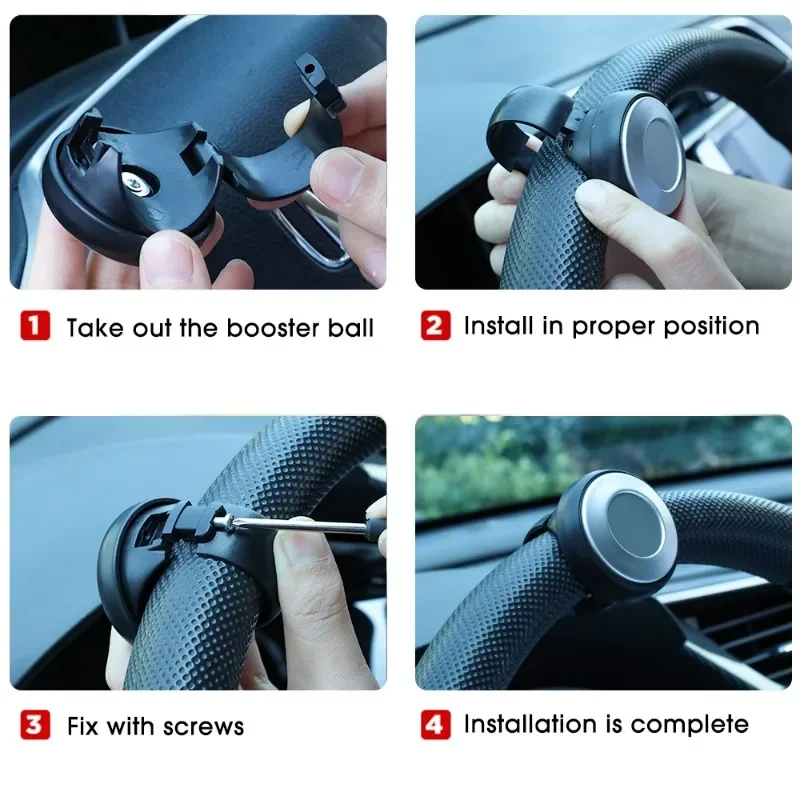 Car Steering Wheel Spinner  Universal Auto Steer Wheel 360 Degree Rotation Booster Labor-save  Ball Steer Wheel Helper