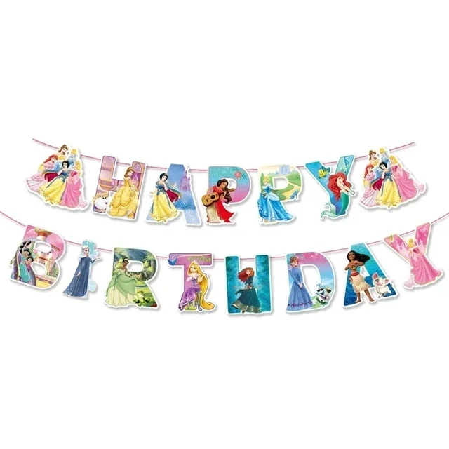 Prinses Verjaardagsfeestje Decor Meisjes Partij Ballonnen Servies Plaat Cake Topper Meisjes Verjaardag Photo Booth Baby Douche Decoratie