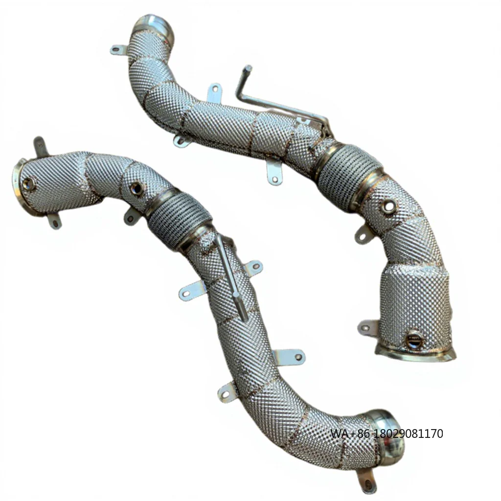 

Highflow Catted Downpipes 200cell for 570/570S 2015-2018 3.8T 600LT Downpipe with Heat Shield