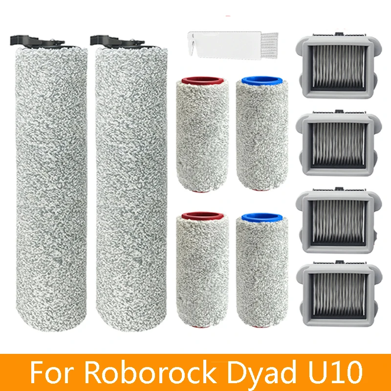 For Xiaomi Roborock DYAD U10 WD1S1A Accessories Wireless Floor Scrubber Vacuum Cleaner Roller Brush HEPA Filter Spare Parts