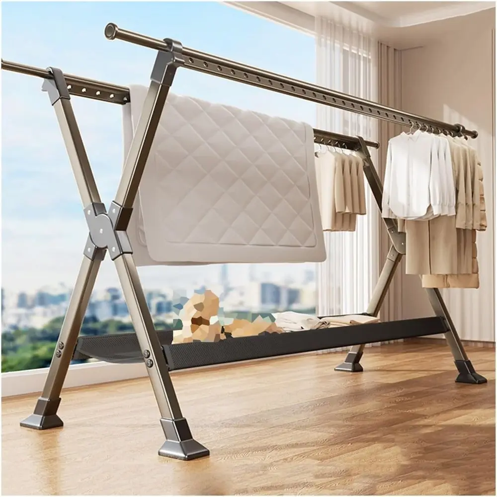 

Регулируемая уличная сушилка для одежды с 48 крючками, подходит для дома и сада, идеально подходит для одеял, простыней и одежды.