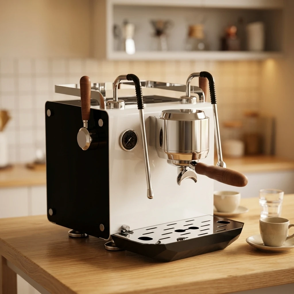 Extraction Steam Pressure  Illuminated Side Panels  Coffee Machine Coffee Maker