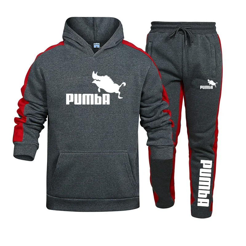 Print Mens Sweatshirt Suit High Quality Hooded Tracksuit Casual Jogging Fitness Sports Pullover Comfortable Sweatpants Set S-4XL