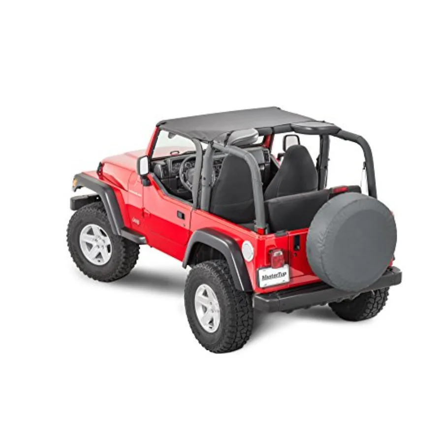 

Bimini Top in Black Diamond Sail Cloth Fits or is compatible with 1997-2006 Jeep TJ Wrangler and 2004-2006 Wrangler Unlimited R