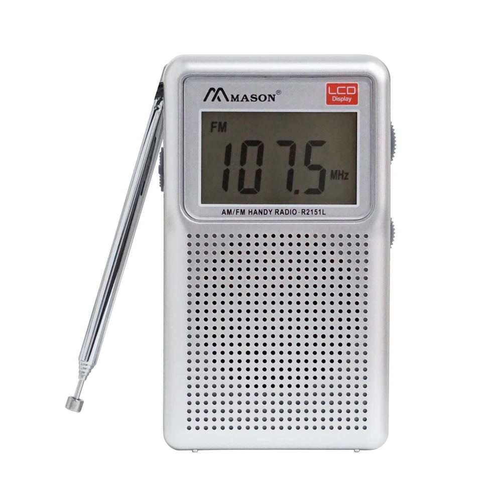 Radio Portable AM FM Radio Multiband Radio Battery Operated Big Speaker LCD Display