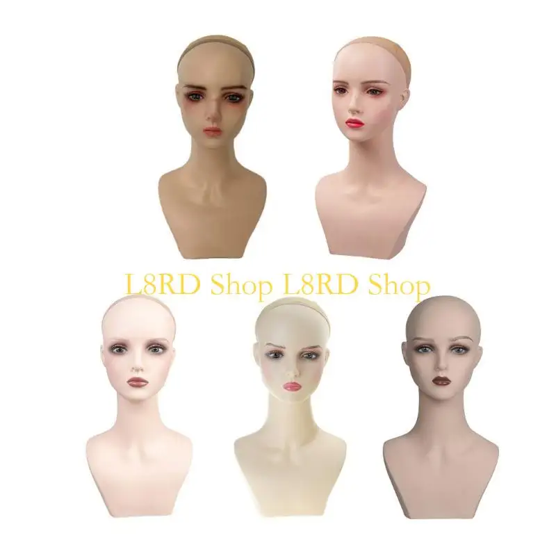 

L8RD держатель парика женская голова манекена практичная женская модель волос голова парик подставка портативная подставка для