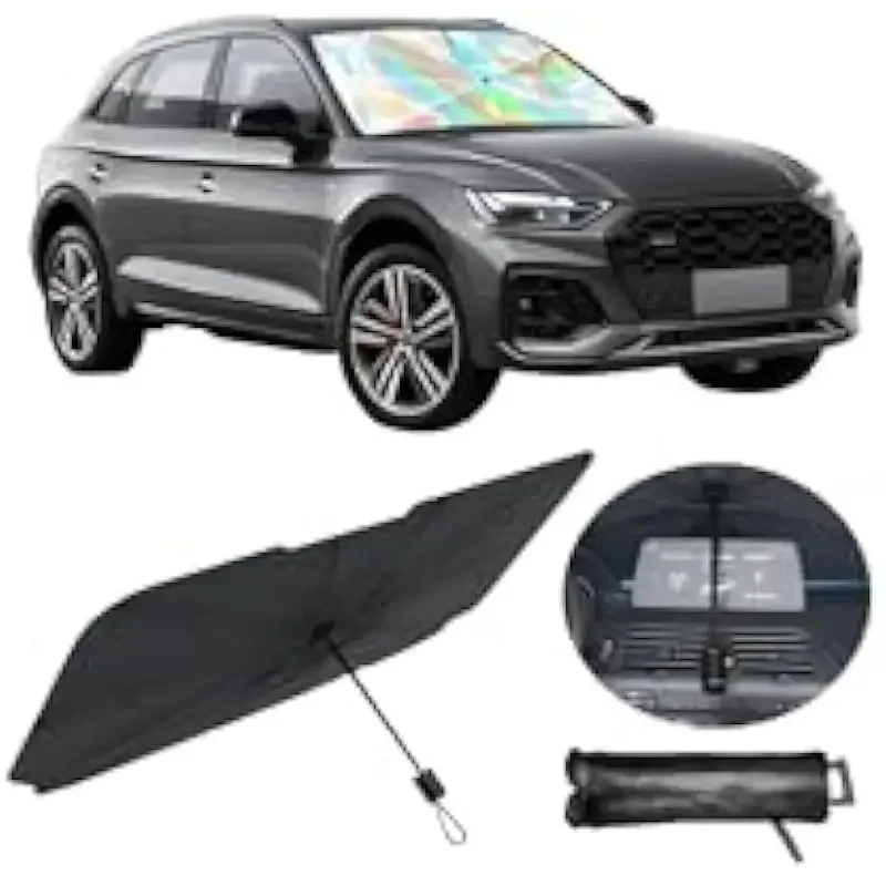 Car UV Sunshade Umbrella Foldable Heat Insulation Cover For Citroen e-C3 e-C4 X C5X C3 C4 Aircross Cactus Picasso C-Crosser C6