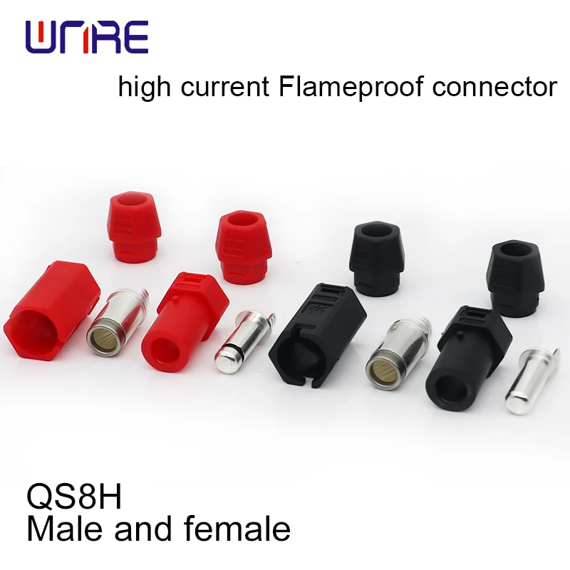 

QS8H 110A Extreme Power Flameproof Connector UL94-V0 for Hyperchargers/Industrial Lasers/Electrified Aviation/High-Speed Rail