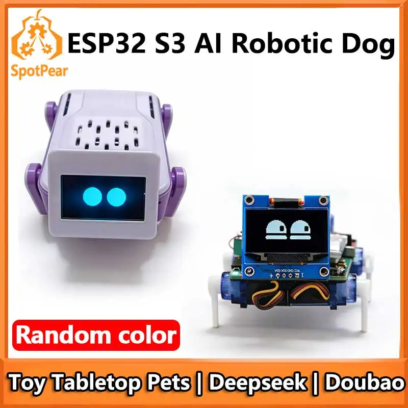 ESP32-S3 AI Voice Dialogue Robot Mechanical Dog Development Board Toy Tabletop Pet Deepseek