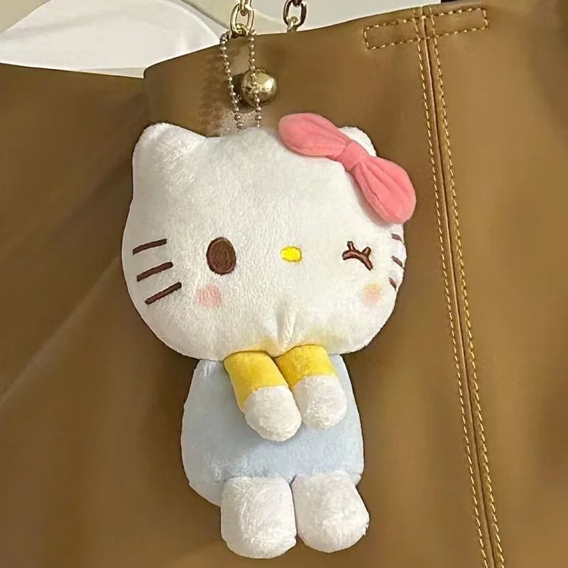 Hello Kitty Rucksack-Schlüsselanhänger, Cartoon-Anime, süßer weicher Rucksack, Schlüsselanhänger, Geschenke für Freunde, Mädchen, Kindergeburtstagsgeschenk