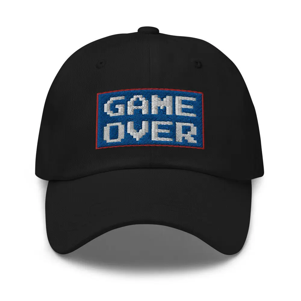 Game Over 8 Bit     Baseball Cap 80's Classic Gaming Style Dad hat