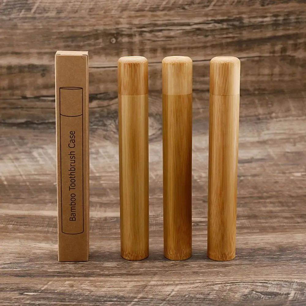 

Soft Travel Ultra-fine Nano Bristle Dental Oral Care Bamboo Toothbrush Case Toothbrush Holder Bamboo Toothbrush Teeth Cleaning