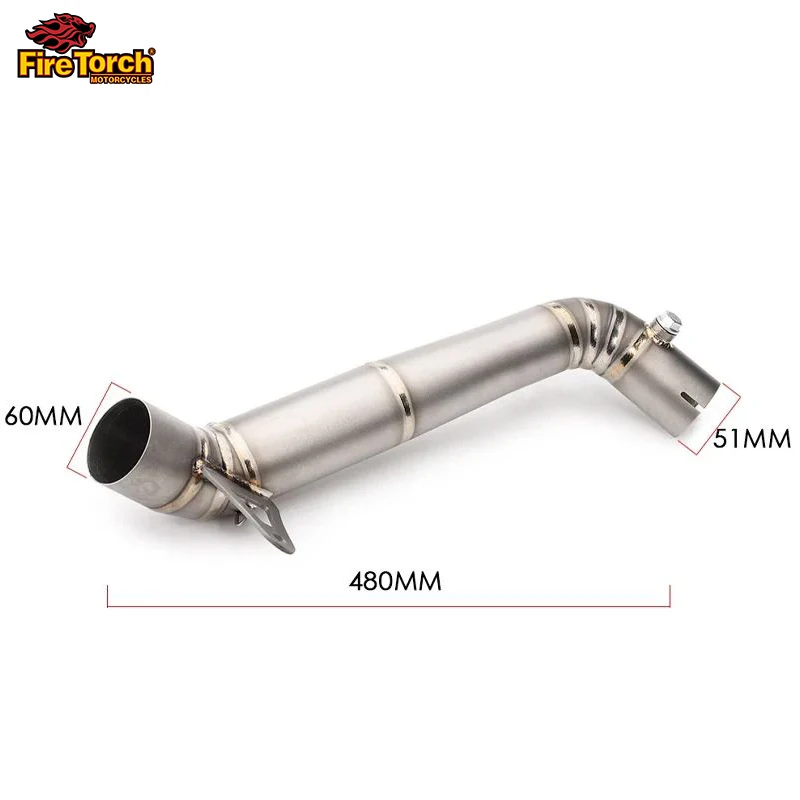 For HONDA CBR1000RR CBR 1000R 2008 2009 2010 2011 2012 2013 2014 2015 2016 Motorcycle 60mm Exhaust Middle Link Pipe Espace Moto