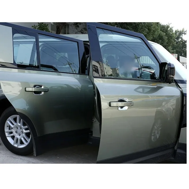 ABS Chrome Black For Land Rover Defender 110 130 2020-2022 Car Exterior Door Bowl Decoration Cover Trim Car Accessories