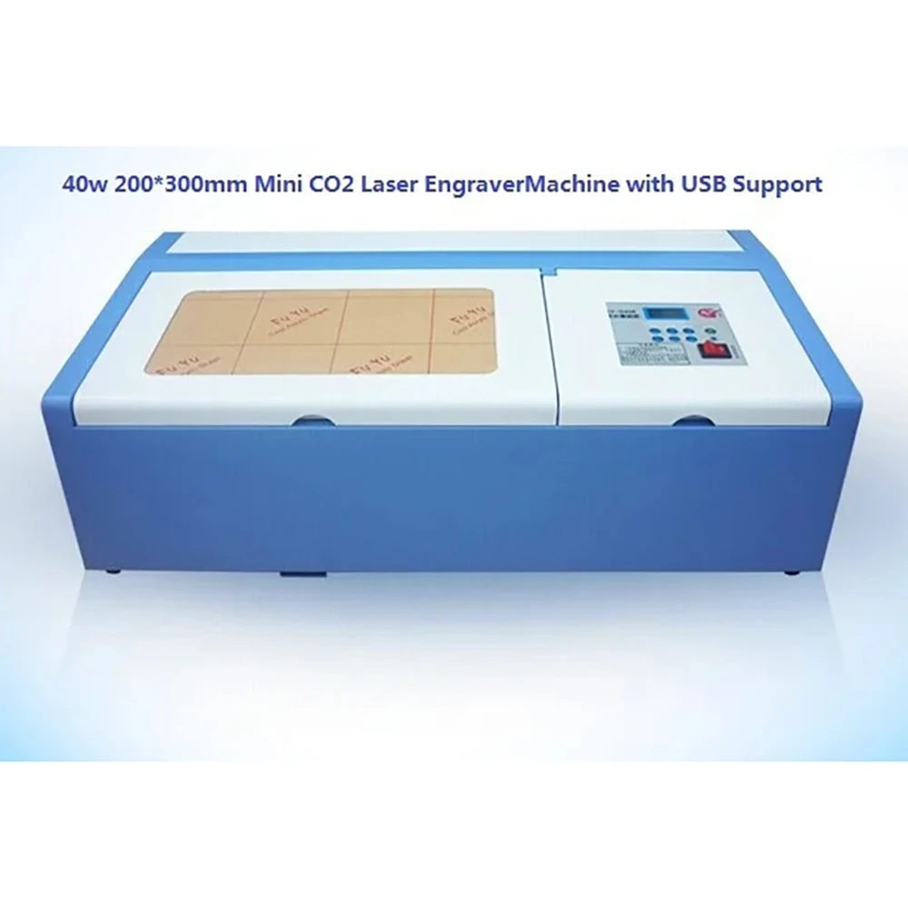 

Free Ship 40W 300x200MM Desktop Co2 Mini Laser Engraver CNC Cutting Machine For MDF, Wood, Leather, Acrylic Etc.With USB Support