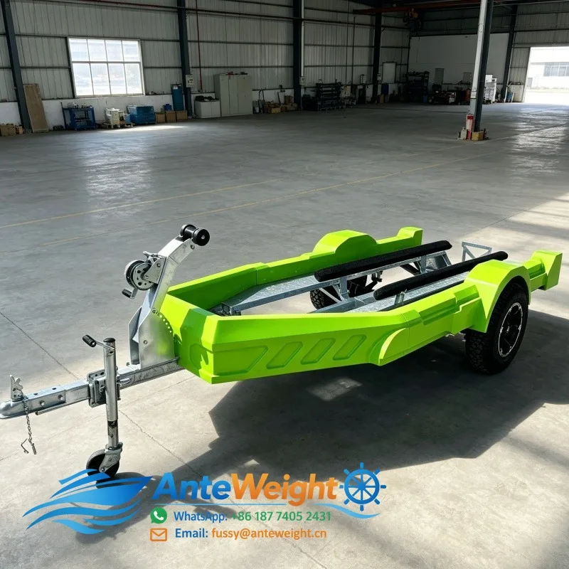 Custom Color Single Axle Galvanized Jet Ski Trailer with Winch for Small Boat and Watercraft Transport