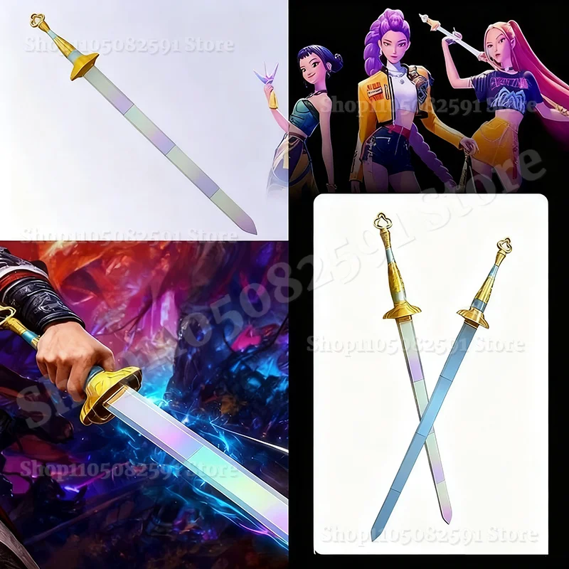 K-pop Demon Hunters Rumi Cosplay Lights Sword Weapons Roleplay Props for Girl Group Idol Halloween Carnival Costume Accessories