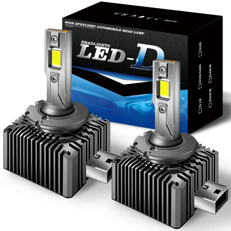 Bombilla LED D4S de Alta Potencia (90W) con Tubo de Cobre para Faros Delanteros de Coche, Lámpara de Xenón, Hid de Alta Luminosidad D1S/D2S/D3S/D4S/D5S/D8S