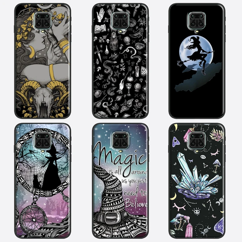 Witch Magic Case For Xiaomi Redmi Note 11 Pro Note 10 Pro 10S 9S 7 8 9 Pro Cover For Redmi 10 9A 9C 9T