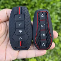 Key Case Cover for BYD Song Plus Atto 3 Han EV Tang DM Qin Seal Dolphin Silicone Remote Fob Holder Keychain Car Accessories