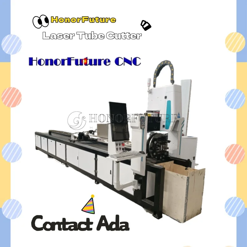 CNC Roatry Metal Cutter 6012 6016 6024 1.5kw Metal Laser Cutter CNC Fiber Laser Cutting Machine for Metal Pipe Square Tube 1500w