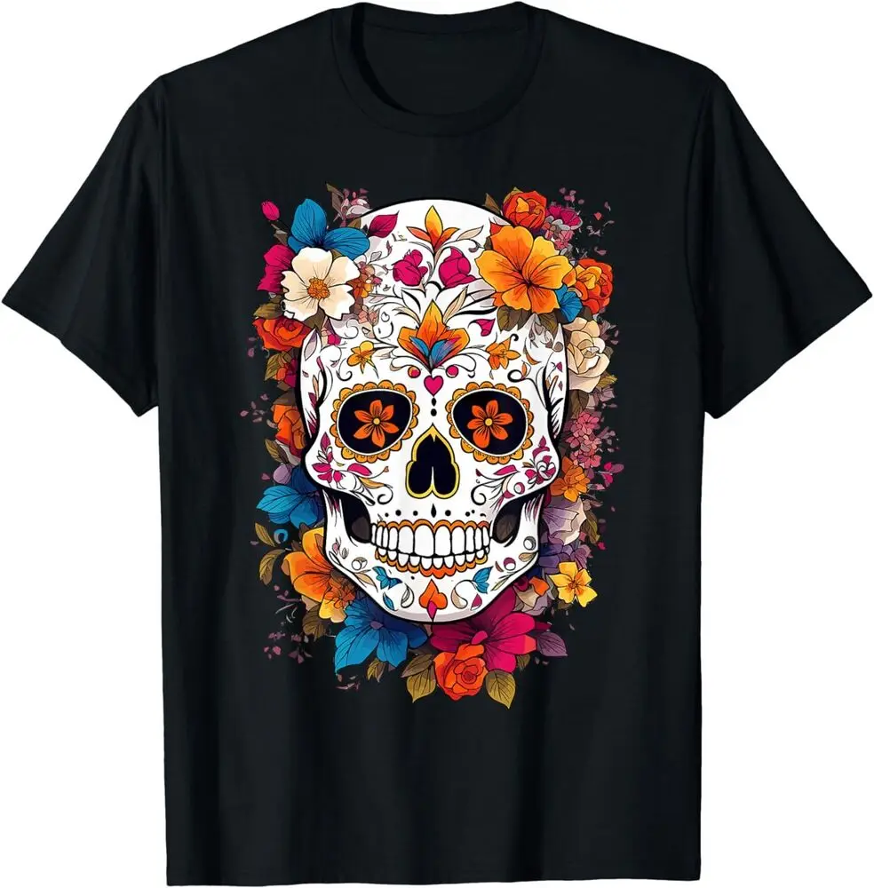 

Dia De Los Muertos 2023 Sugar Skull La Catrina Halloween Unisex T-Shirt Men's and women's T-shirts