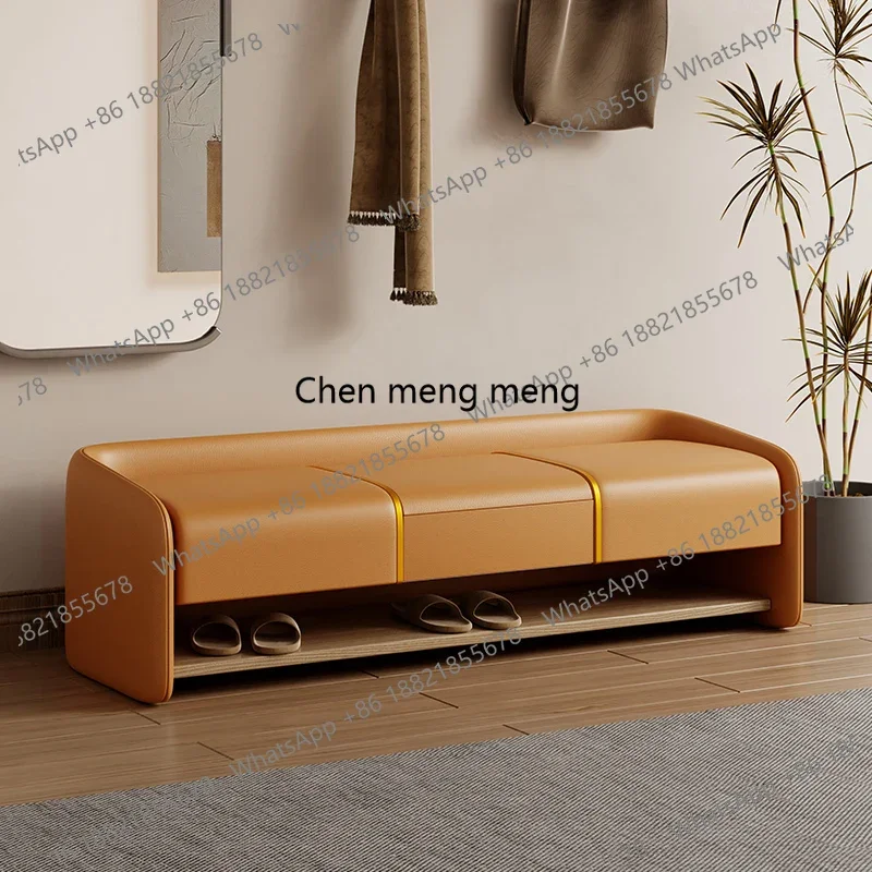 X188 Internet Celebrity Home Multifunctional Long Stool Minimalist Shoe Changing Stool Entryway Shoe Bench Storage Shoe Cabinet