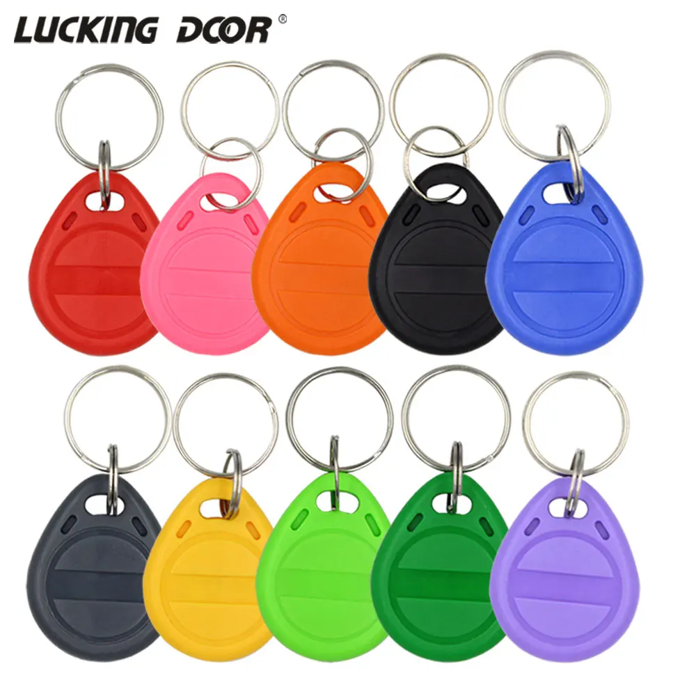 

10Pcs Duplicator EM4305 T5577 keyfobs Clone Proximity Badge Writable Rewrite Copy 125khz RFID Tag Card