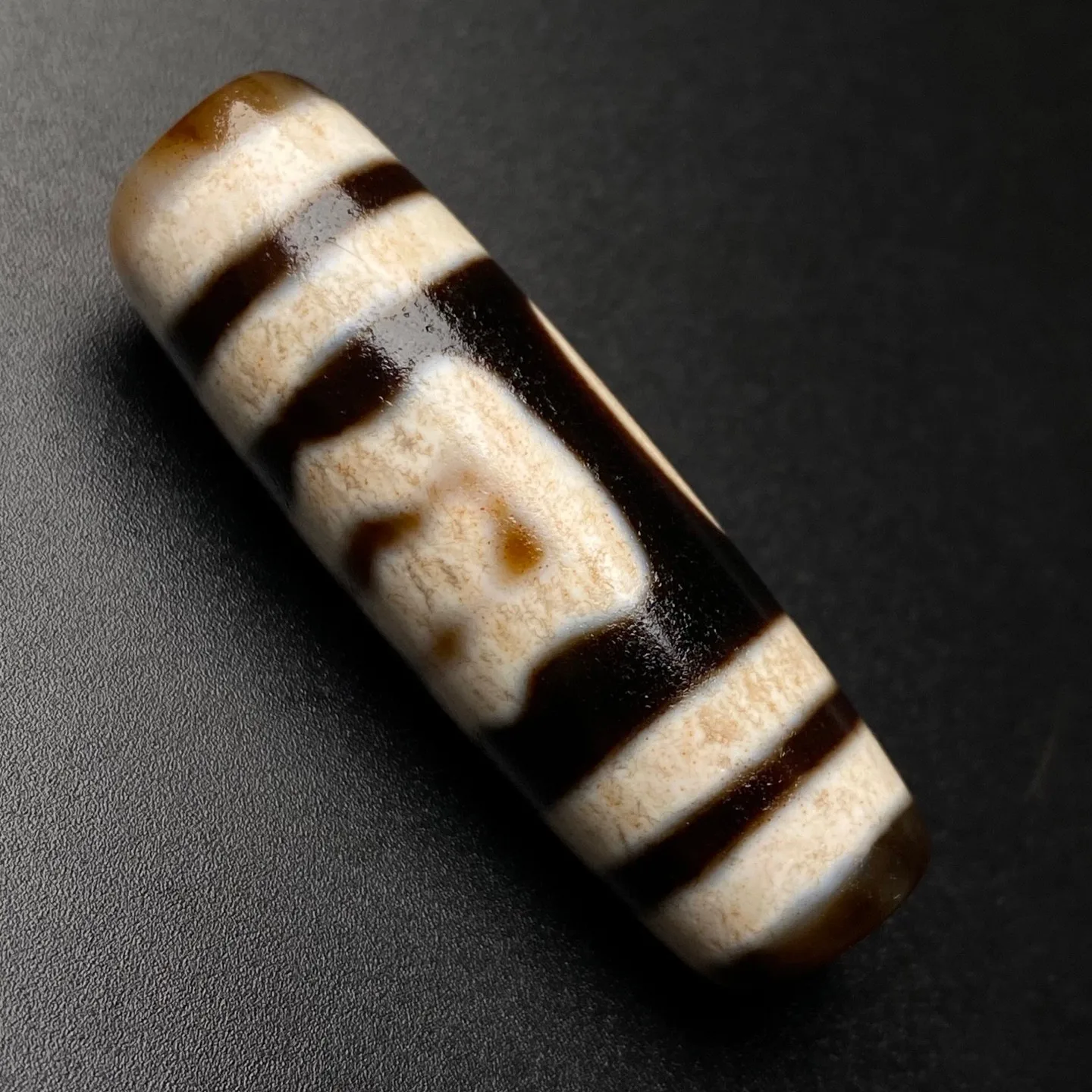 Rare Tibetan Buddhism Agate Roc bird Dzi Bead Amulet Necklace Pendant G3650
