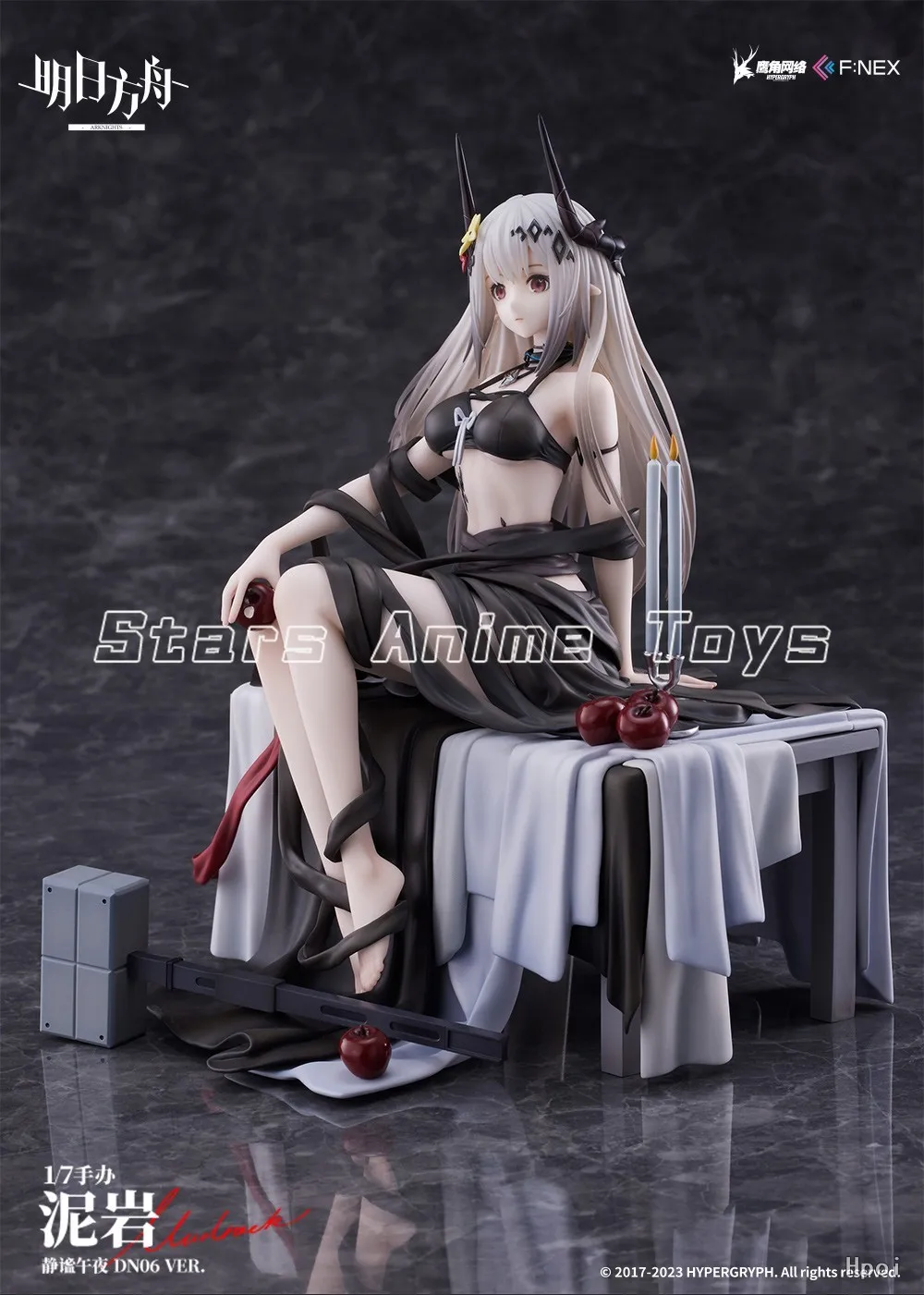 Figurka kolekcjonerska F:NEX Arknights Mudrock Quiet Midnight DN06 1/7, ozdoba animacyjna