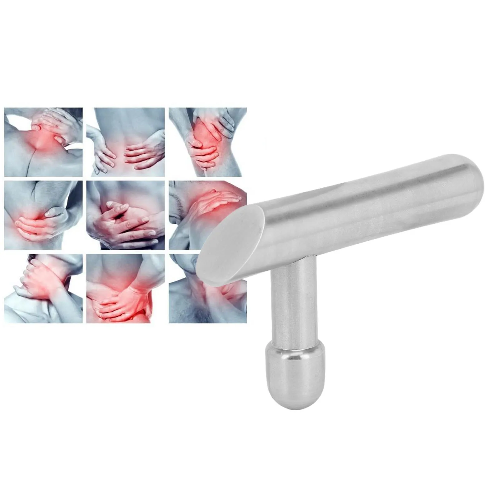 

Stainless Steel T Massage Tool for Trigger Points Massage Myofascial Release Deep Tissue Massager Deep Tissue Massage Tool