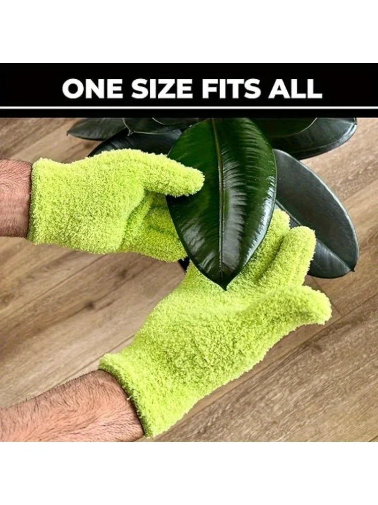 1 st microvezel-stofdoekhandschoenen - rekbare en ademende schoonmaakhandschoenen, niet-waterdicht voor auto's, boten, campers, zwembaden, huis, keuken - afbeelding 2