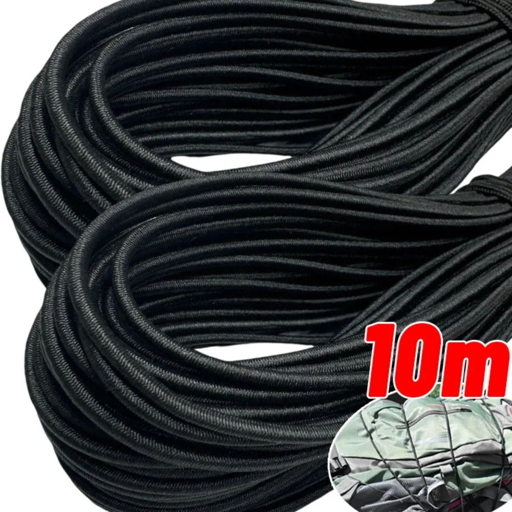 

Bungee Cord 10m Shock Rope Black Elastic String for Kayak Camping DIY Jewelry Making 2mm 2.5mm 3mm Stretch Cord Tie Down Strap