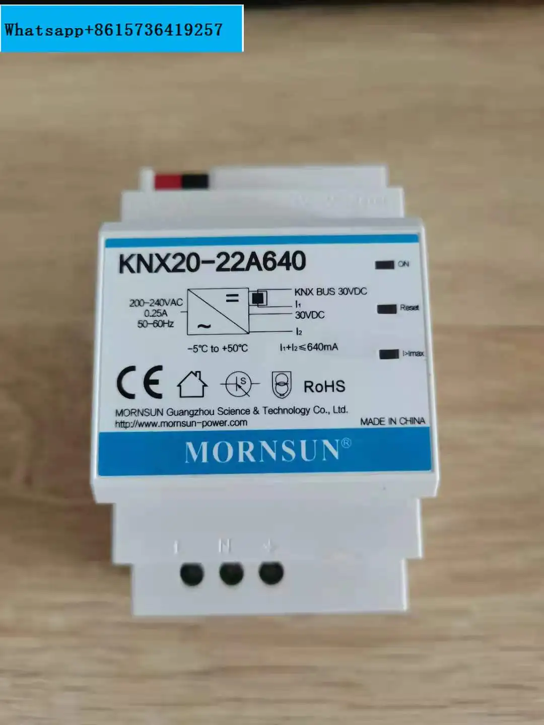 

KNX20-22A640 AC-DC KNX Bus Power Supply 19.2W 30V 640mA Isolated 4KV