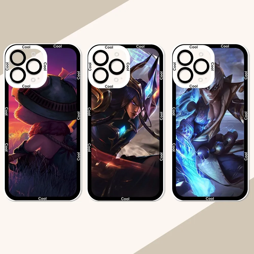 Game L-League Of L-Legends Phone Case For iPhone 12 11 13 14 Pro Max XR XS Max X SE2020 7 8 Plus Case