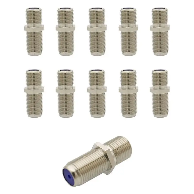 ABLL-Coax Cable Crimper And F RG6 Connectors 30Pcs F Male And 10Pcs Female To Female With Coaxial Compression Tool Kit