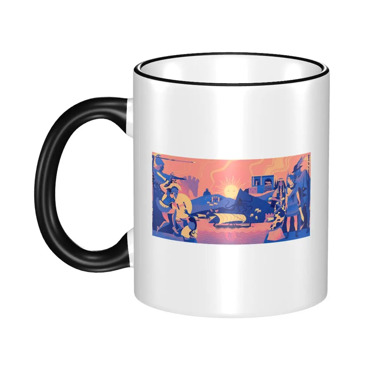 Epic Trilogy Landscape - Summer Mug Funny Ceramic Coffee Cups Tea Mugs Milk Cup Drinkware Gift for Woman Man