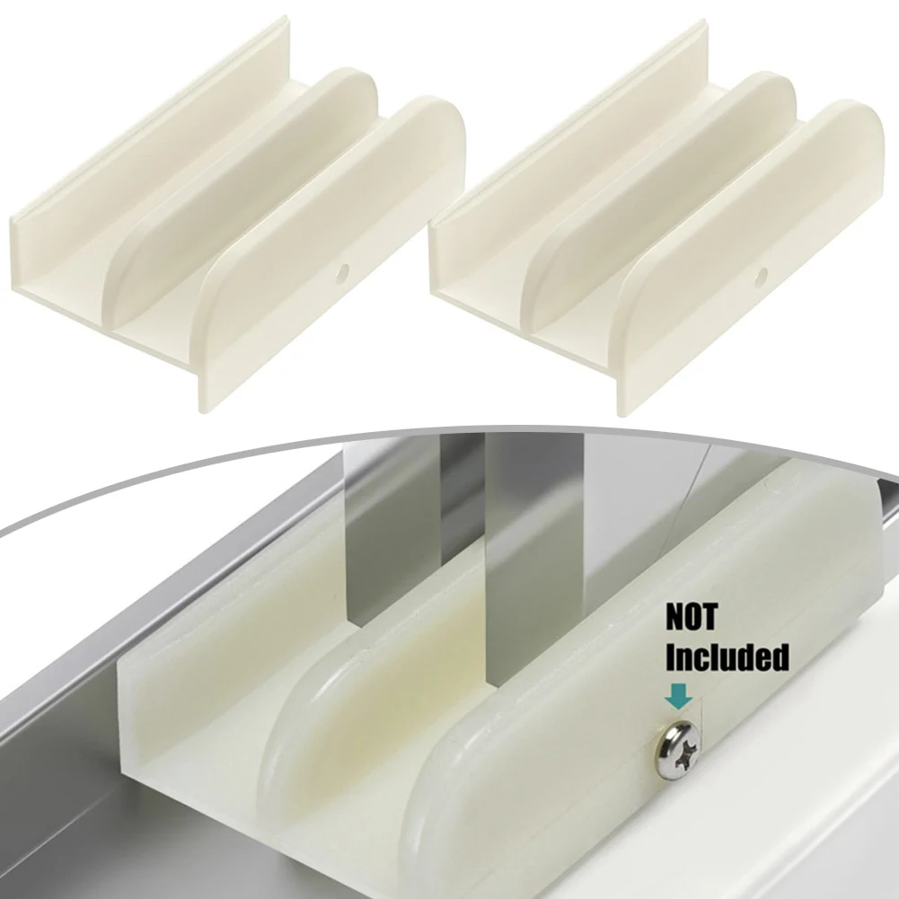 Shower Door Alignment Glass Door Guide Easy To Install Enhances Sliding High Quality Material Clear Silicone Compatible