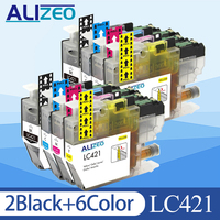 ALIZEO 421XL LC 421 Compatible LC421XL Ink Cartridge For Brother DCP-J1050DW,DCP-J1140DW,DCP-J1800DW,MFC-J1010DW Printer