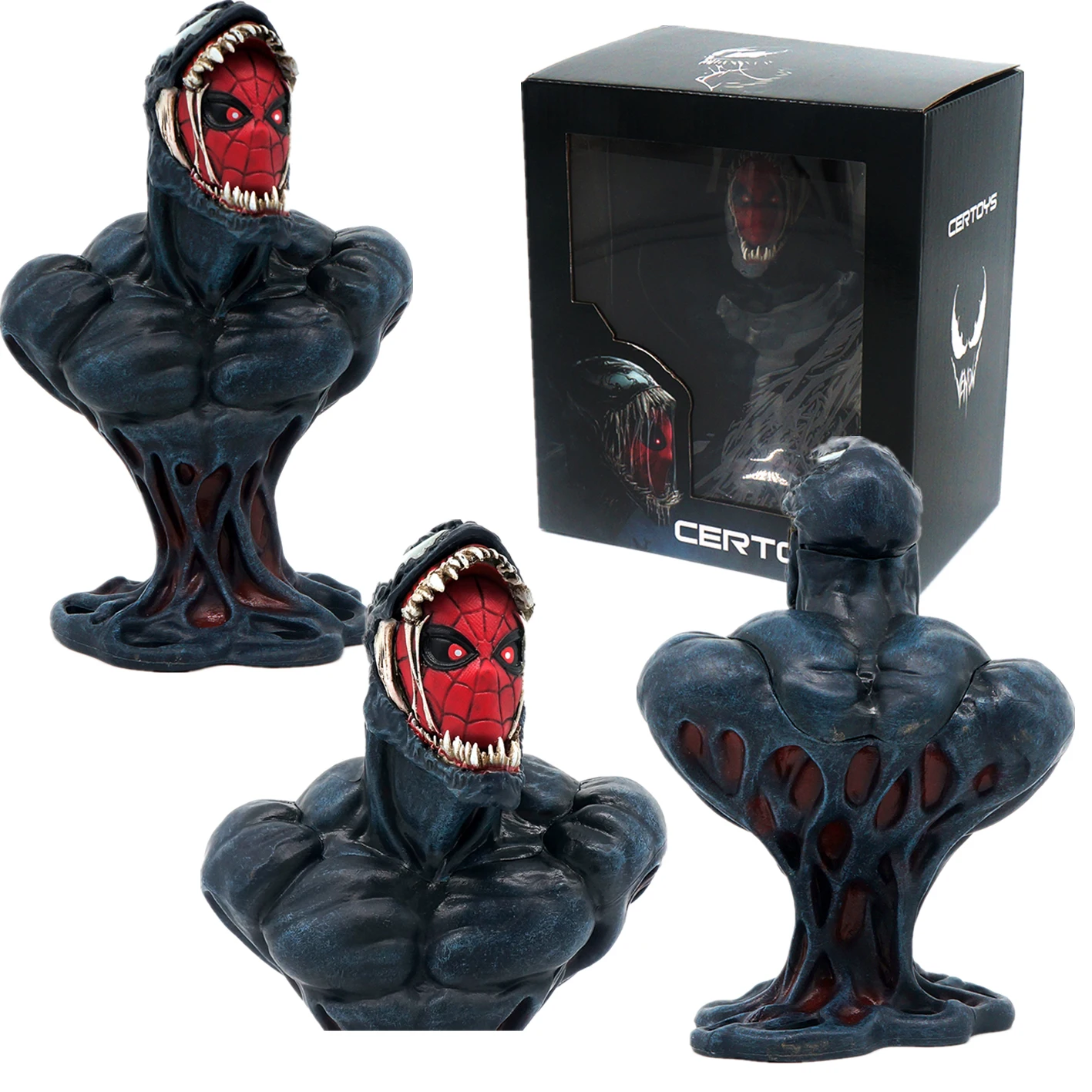 Venom: Let There Be Carnage Spider-man Bust Model Action Figures Antihero Doll Car Ornaments Desktop Decor Boys Birthday Gift