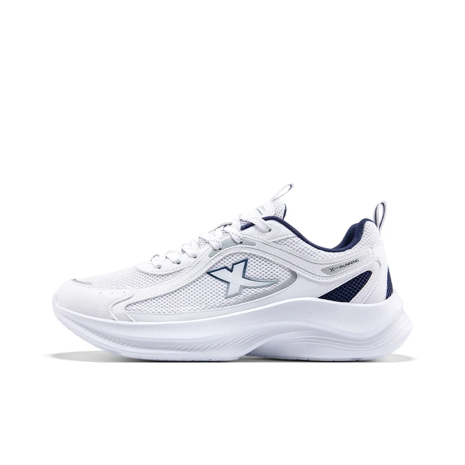 XTEP Cushioning Lightweight Abrasion Resistant Low top Casual Running Shoes Men's White Blue 875219110039-1