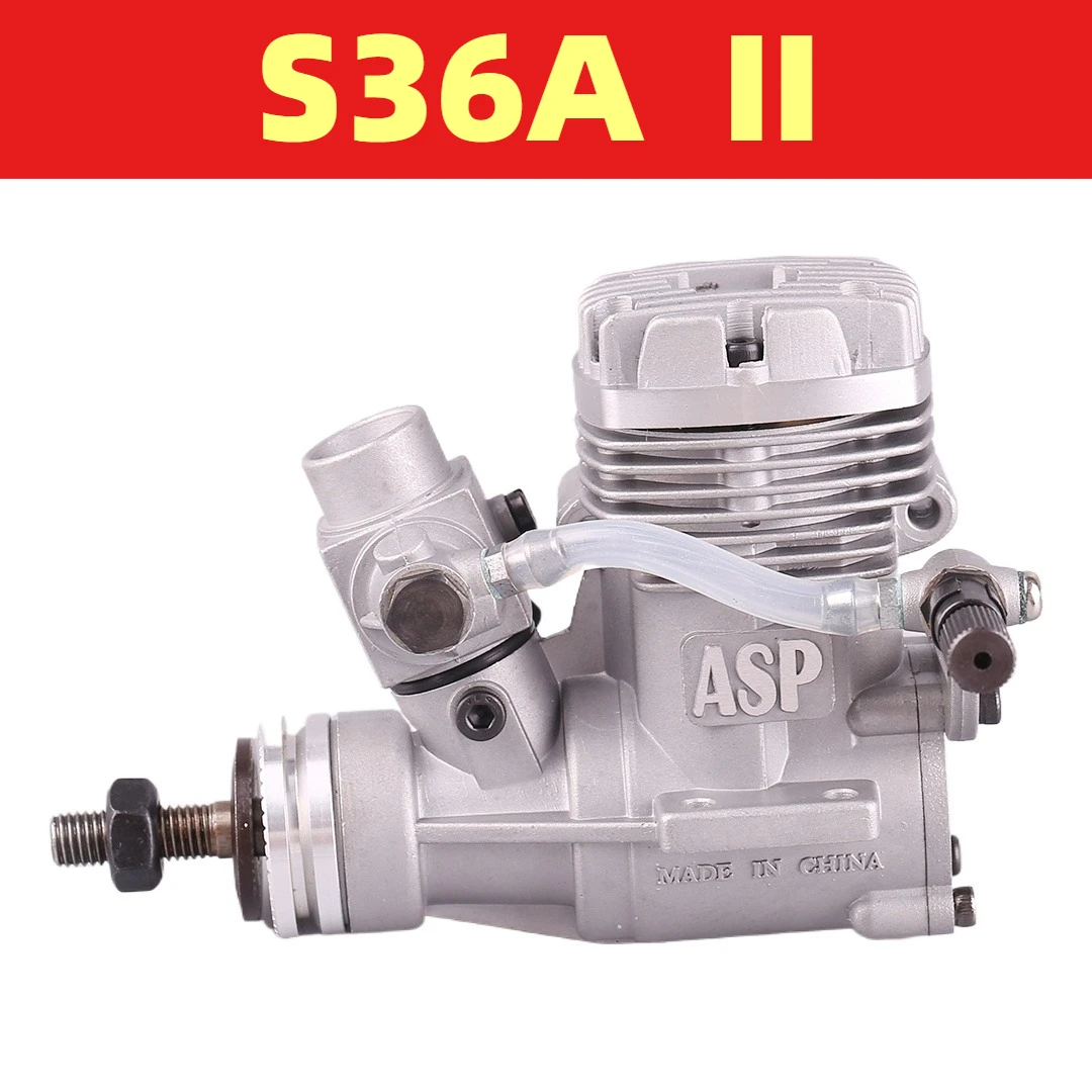 

S36AII двухтактные одноцилиндровые метаноловые двигатели класса 5,81 куб.см, используемые в моделях самолетов с фиксированным крылом и дистанционным управлением.