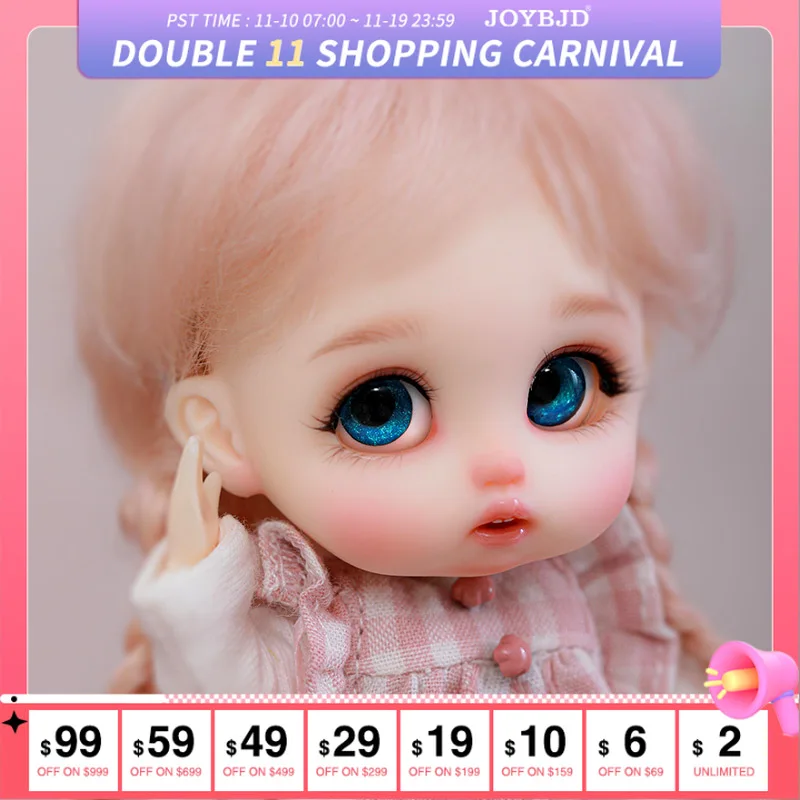 

Кукла из смолы BJD ob11 Yuyu 13,5 см, полный комплект 1/11, крошечная кукла pukifee, аниме obitsu11 blythe, кукла для девочек, милая детская BJD