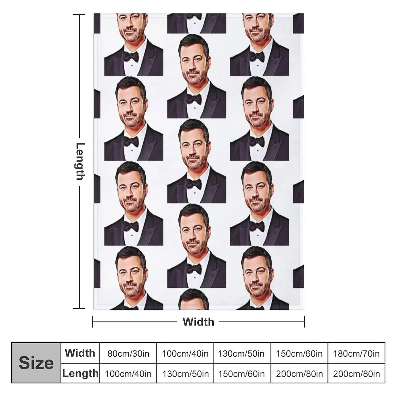 Jimmy Kimmel Throw Blanket Large valentine gift ideas Furry Blankets