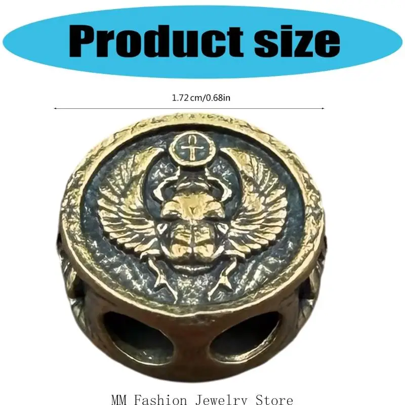 D0UB Metal Insect Design Beads Paracord Bead for Jewelry and Paracord Enthusiasts