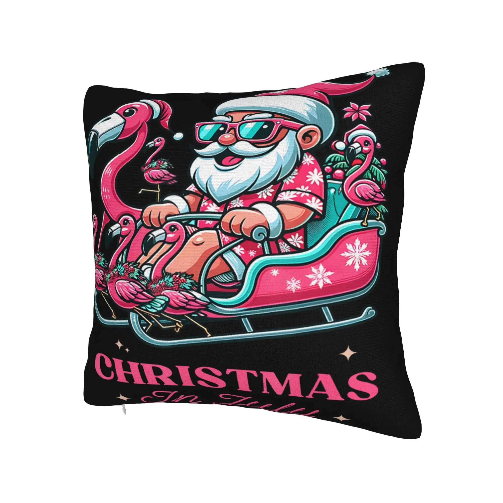Decorative Pillowcase Christmas In July Vacation Merchandise Home  Pillow Case Cover Square Multiple Sizes