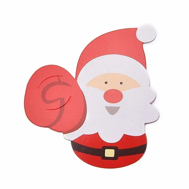 50Pcs/Lot Christmas Cute Gift Package Decor Cards Lovely Penguin and Santa Claus Candy and Lollipop Decoration Diary Stickers