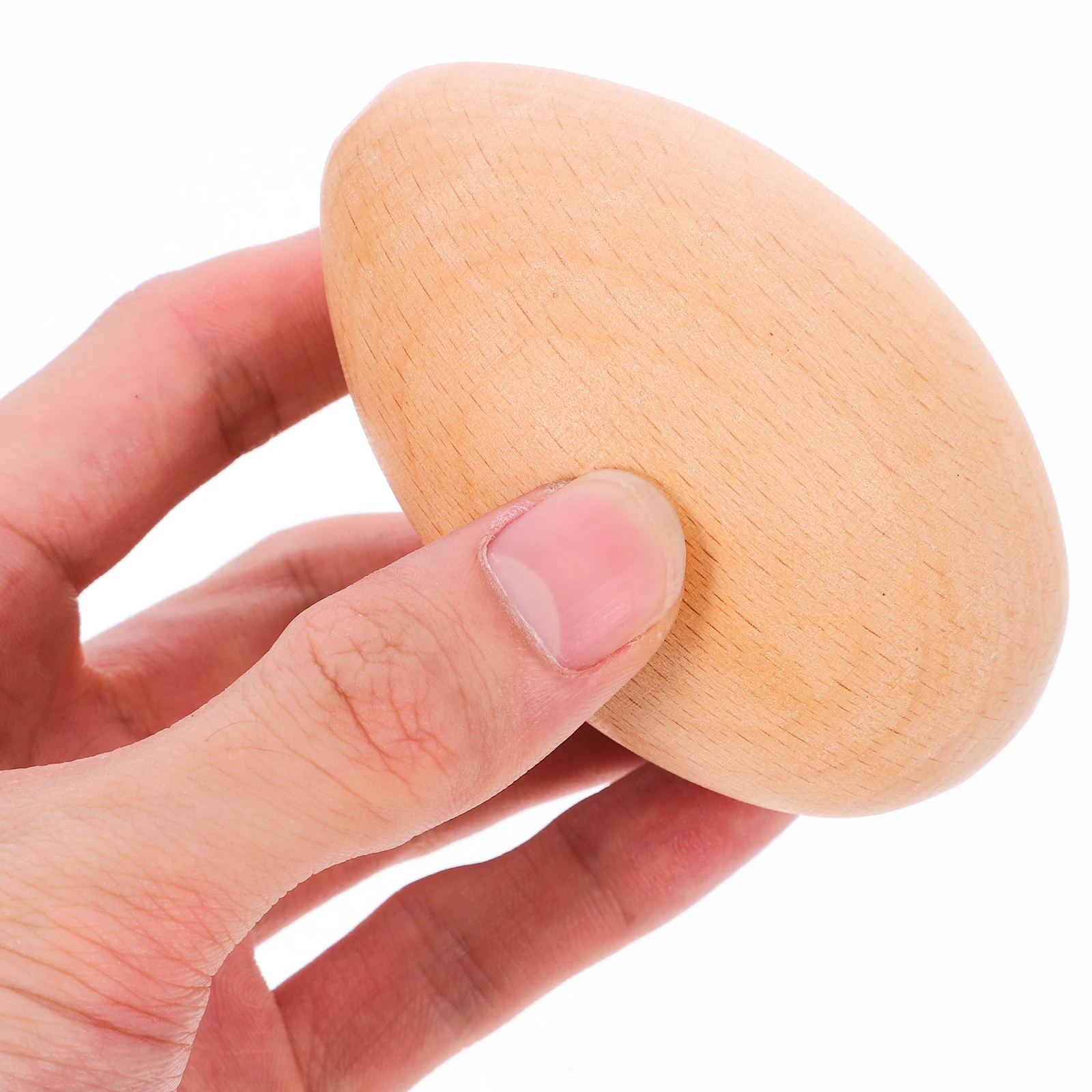 

Wooden Sand Eggs Kids Musical Instruments Percussion Toy Smooth Wood Montessori Baby Preschool Wooden Egg Shaker Toys